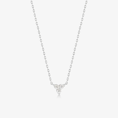 18K 금 지르콘 Pendant 은 사슬 삼중 다이아몬드 큐브 지르콘 목걸이