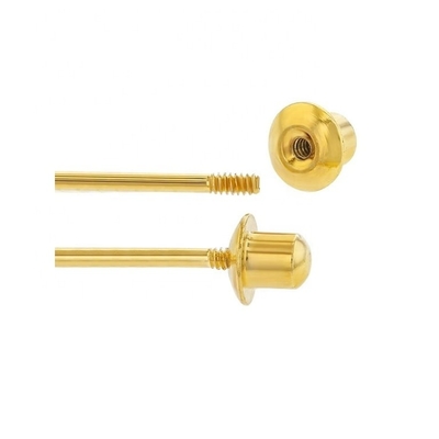 5MM 18k 금으로 칠한 꽃 아기 귀걸이 925 스터링 은으로 어린이에게 완벽한 선물