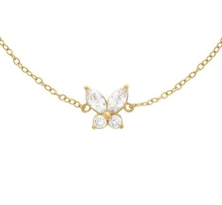 14K 금으로 접힌 나비 매치 팔찌 925 스터링 실버 50 pcs MOQ