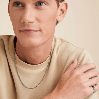 핸드메이드 18K 골드 도금 라운드 박스 체인 목걸이, 빠른 배송 및 맞춤형 로고