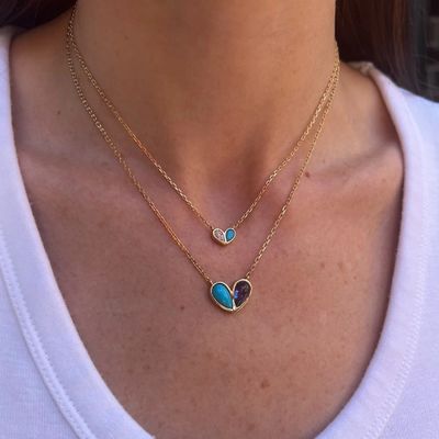 Fine 18K Gold Plated White Pear Shape CZ Sweetheart 925 Sterling Silver Necklace for Women