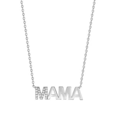 약혼 2022 유니크 MAMA 18K 금 도매 어머니 날 선물 925 스털링 은 목걸이 보석