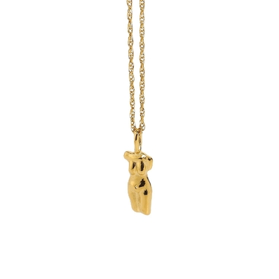 OEM 18in 18K 금으로 칠한 Pendant 소녀 보석 몸 모양 목걸이