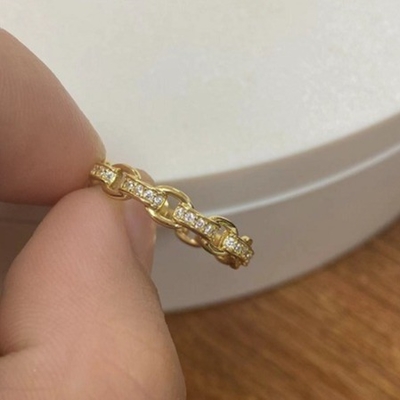 18K 금 섬세한 개인 슈퍼 요정 925 스털링 은 반지