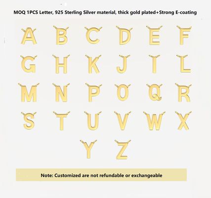 Dainty Custom Name Necklace in 925 Sterling Silver with Initial Letter Pendant - Fine Jewelry for Women