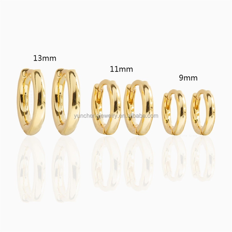 은 얇은 보석 미니멀 18K 금 9MM 11MM 13MM 허프 세트 FedEx DHL UPS TNT EMS 배송