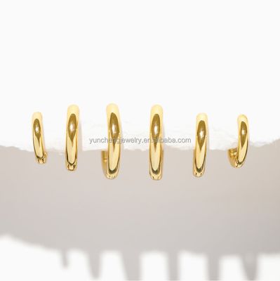 은 얇은 보석 미니멀 18K 금 9MM 11MM 13MM 허프 세트 FedEx DHL UPS TNT EMS 배송