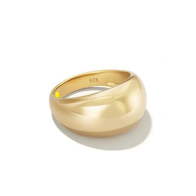 대담한 디자인 925 스터링 은 돔 반지