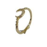 남자 선금 은 925 Custom Moon Ring 14k 18k 24k 금 브라질 2022