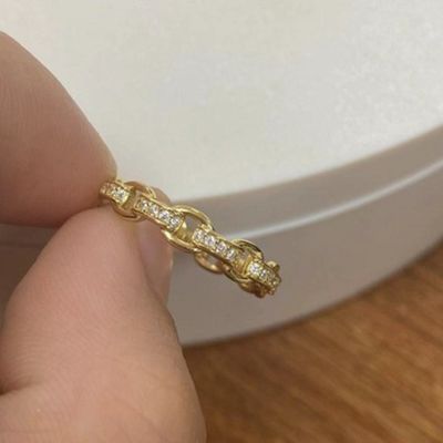 18K 금 섬세한 개인 슈퍼 요정 925 스털링 은 반지