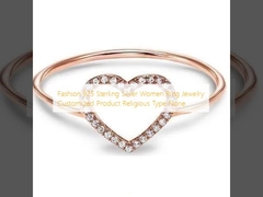 패션 925 스터링 실버 여성 반지 보석 사용자 정의 제품 종교 유형